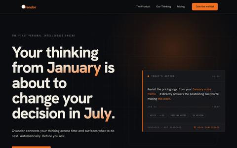 Ovandor | Personal Intelligence — screenshot