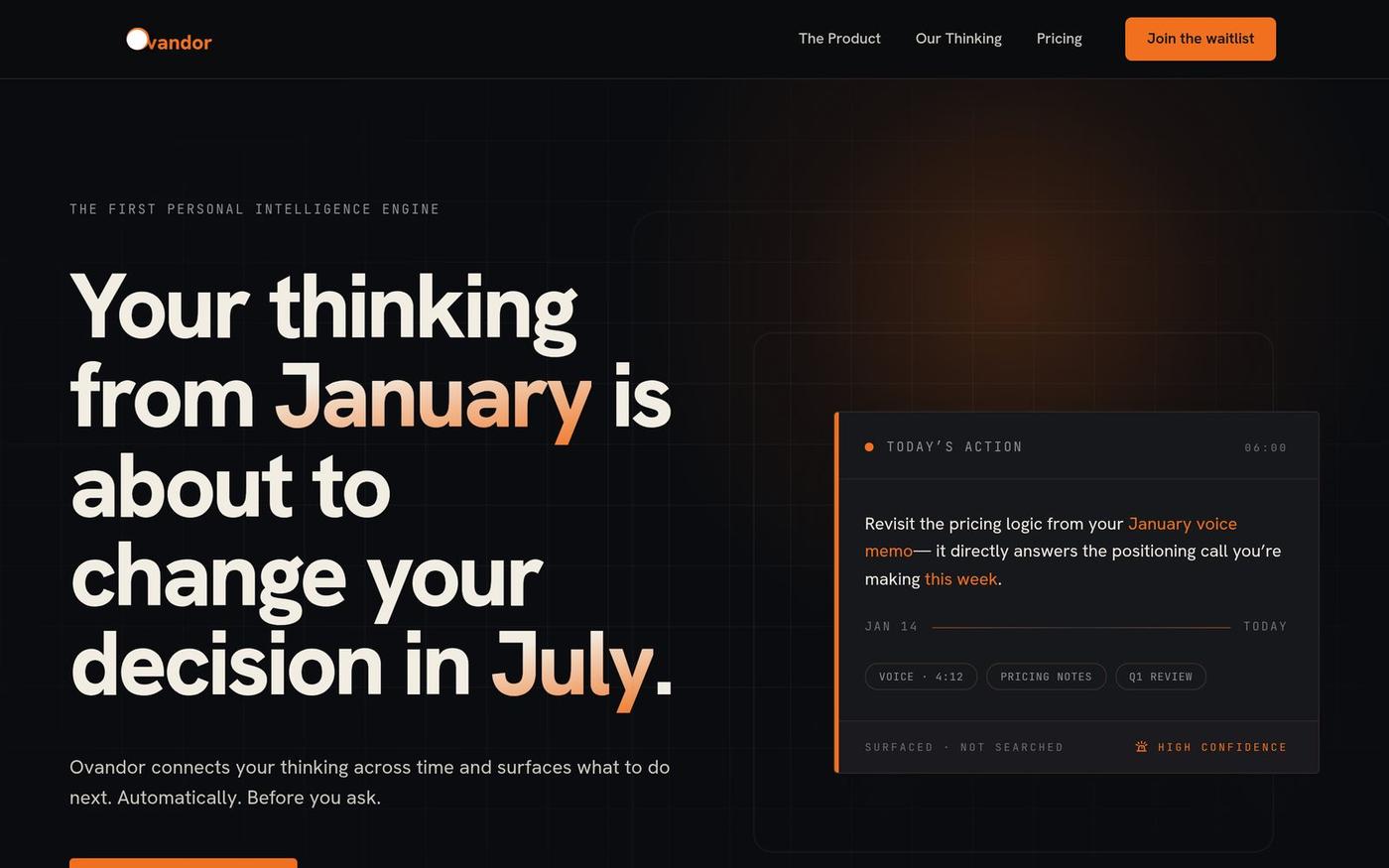 Ovandor | Personal Intelligence — screenshot