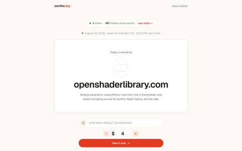 ownthe.day : today has one owner — screenshot