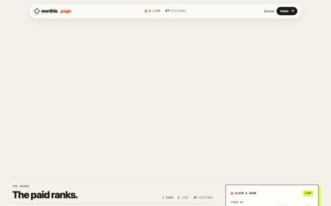 OwnThis.page | The page is open — screenshot