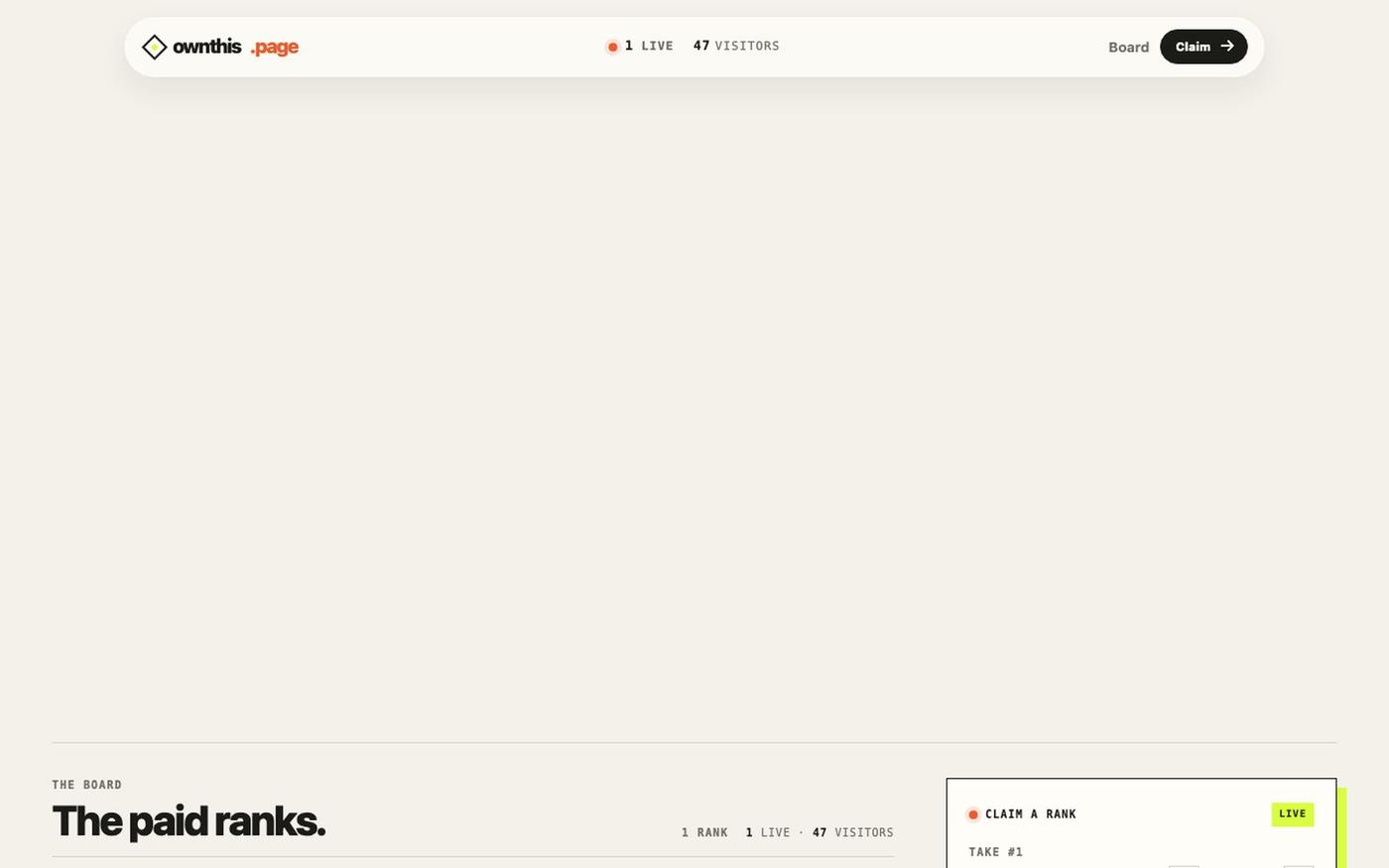 OwnThis.page | The page is open — screenshot
