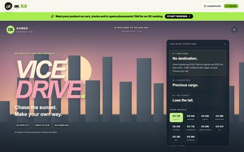 OX Vice Drive — Free 3D Open-City Driving Game | OX Games — screenshot