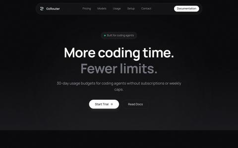 Managed API keys for coding-agent workflows — screenshot