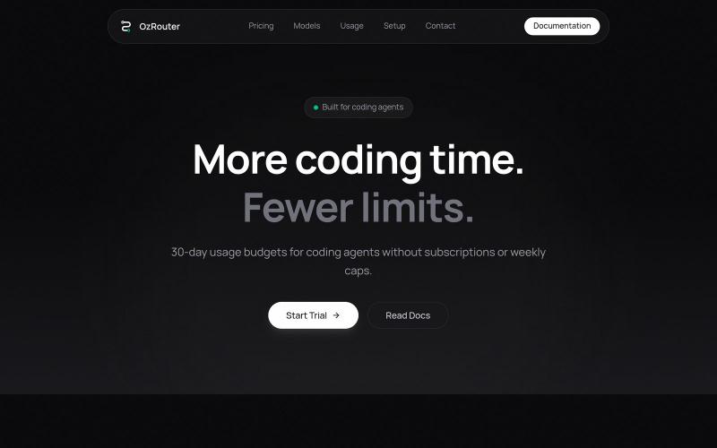 Managed API keys for coding-agent workflows — screenshot