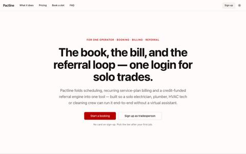 Pactline — screenshot