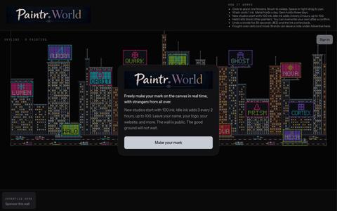 Paintr.World — screenshot