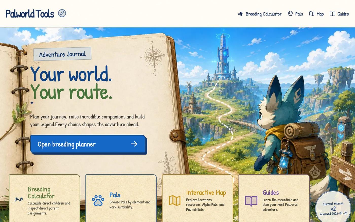 Palworld Planning Tools — screenshot