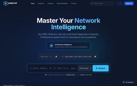 Paqet – Network Tools, Security Utilities & Packet Analysis — screenshot