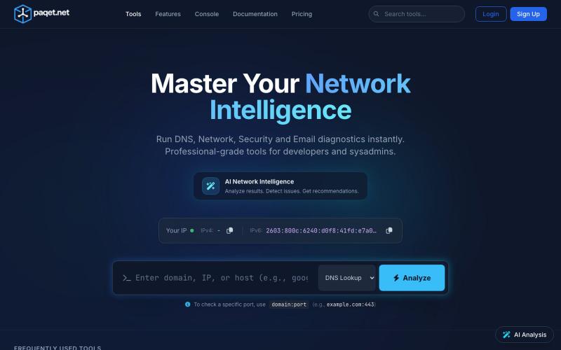 Paqet – Network Tools, Security Utilities & Packet Analysis — screenshot