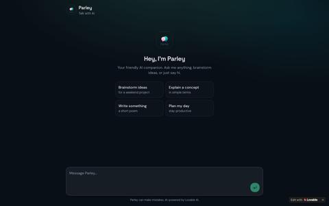 Parley — Talk with AI — screenshot