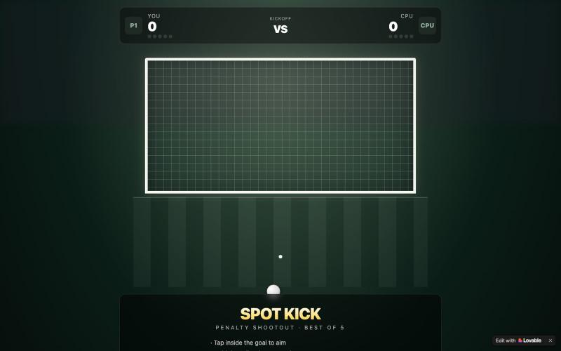 Spot Kick — Penalty Shootout — screenshot