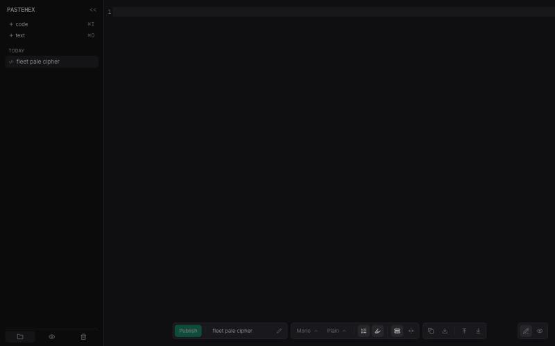 Pastehex — screenshot