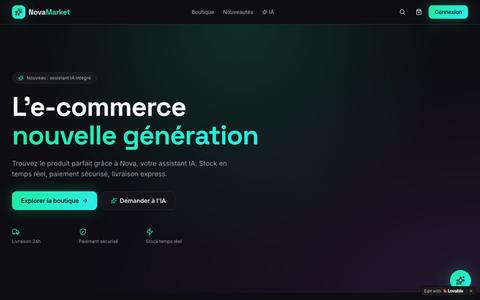 Nova Market — Achetez malin, avec l'IA — screenshot