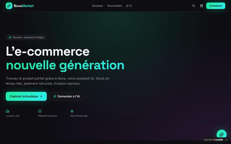 Nova Market — Achetez malin, avec l'IA — screenshot