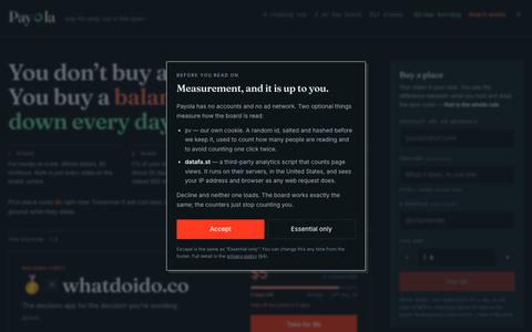 Payola — pay-for-play, out in the open — screenshot