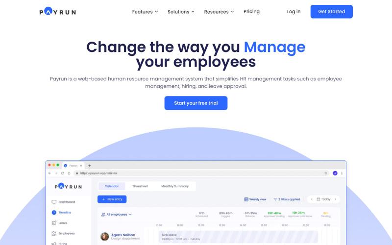 Harness HR Simplicity with Payrun | The All-In-One HR Platform — screenshot
