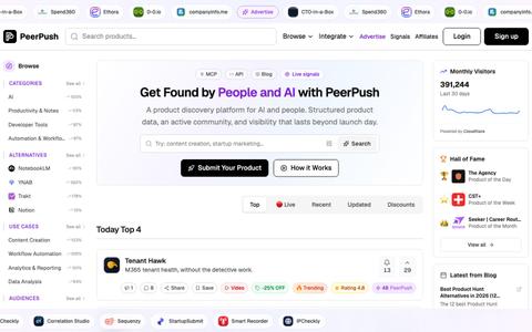 PeerPush - Get Found by People and AI — screenshot