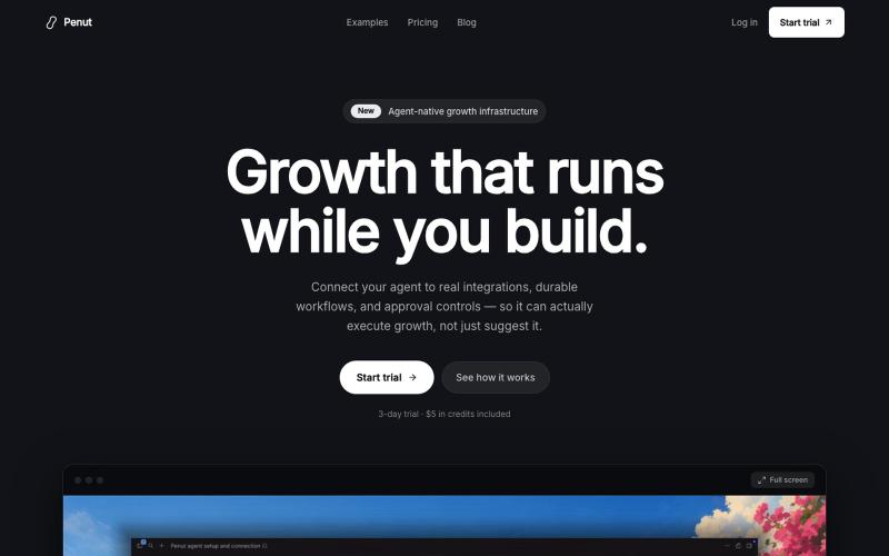 Penut — Growth, on autopilot — screenshot