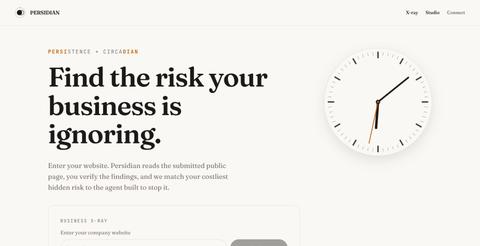 Persidian — Autonomous agents for the work that compounds — screenshot