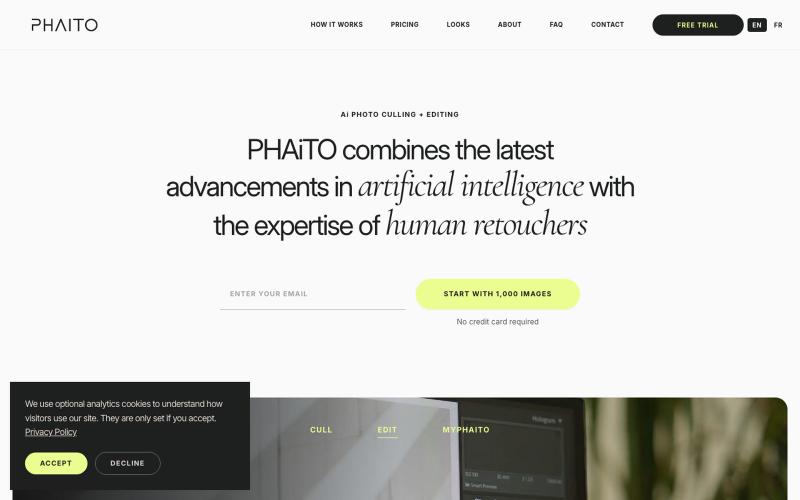AI Photo Editing & Culling for Photographers — PHAiTO — screenshot