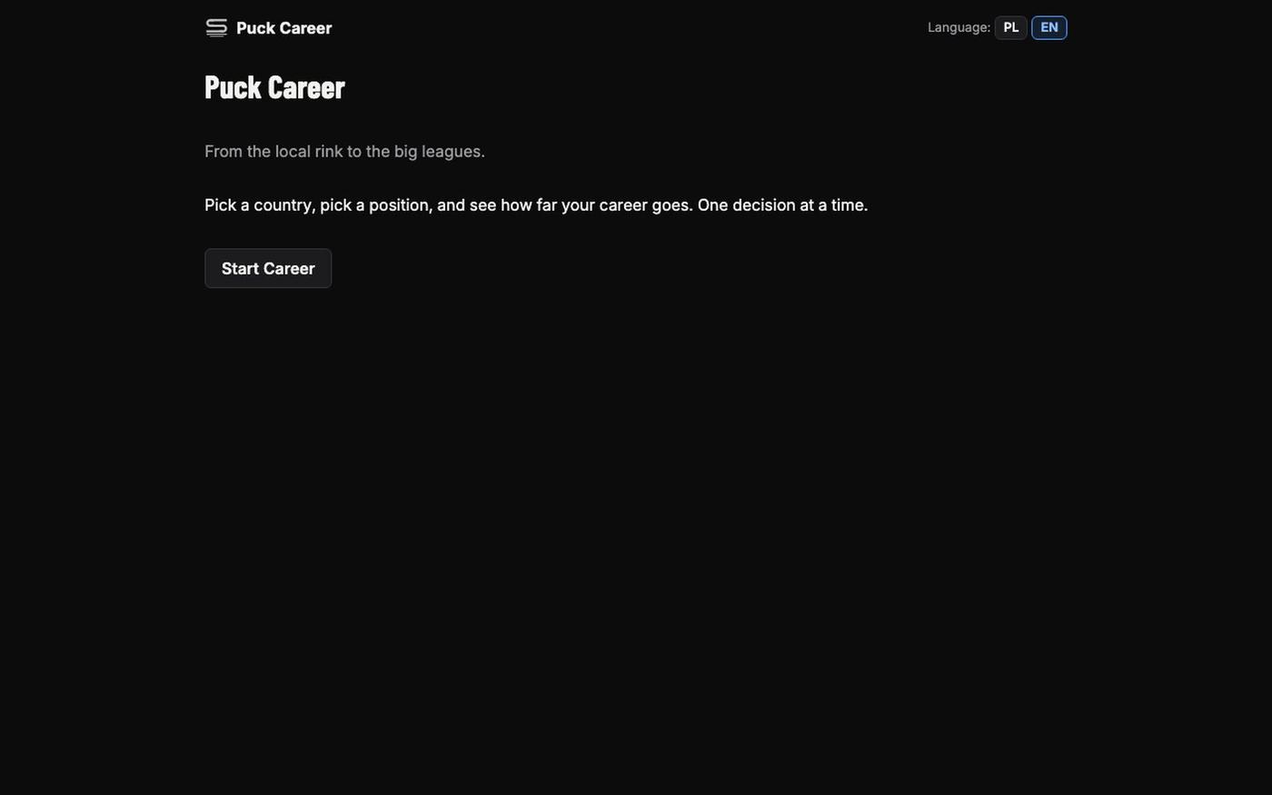 Puck Career — screenshot