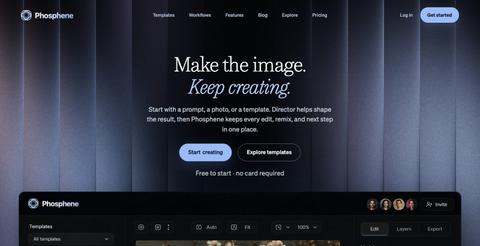 Phosphene - AI Image Templates — screenshot