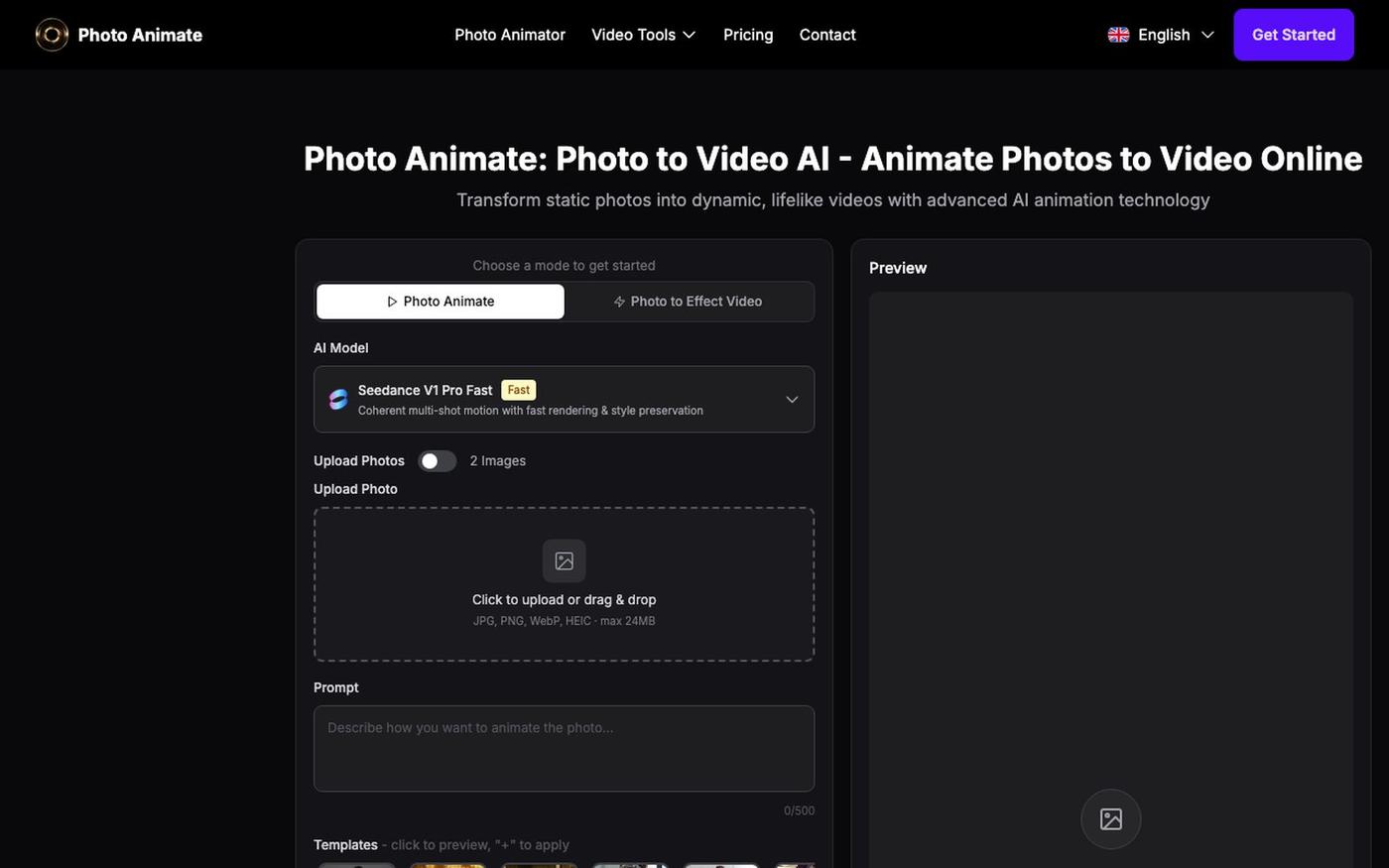 Photo Animate - Photo to Video AI | Bring Photos to Life — screenshot