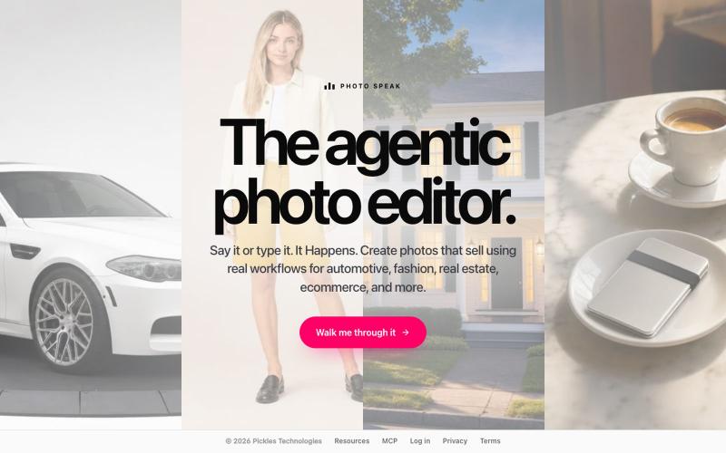 Photo Speak — The Agentic Photo Editor — screenshot