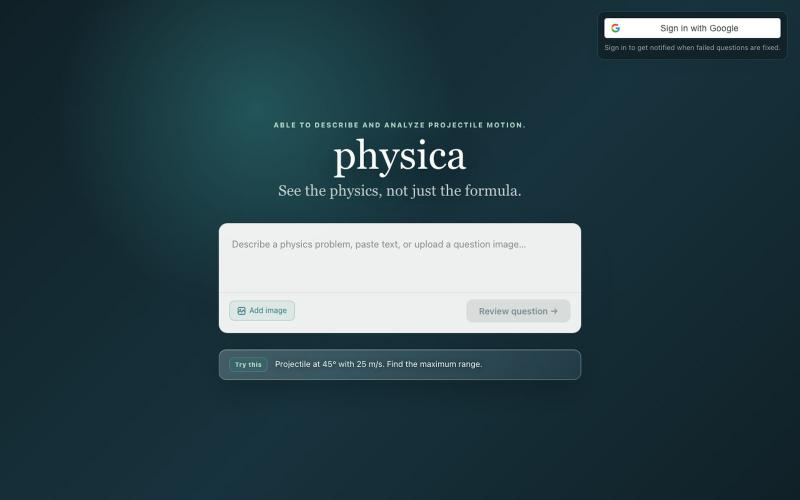 Physica — screenshot