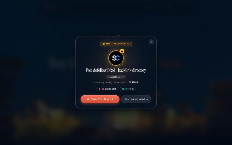PickRank — Buy the Spot. Own the View. — screenshot