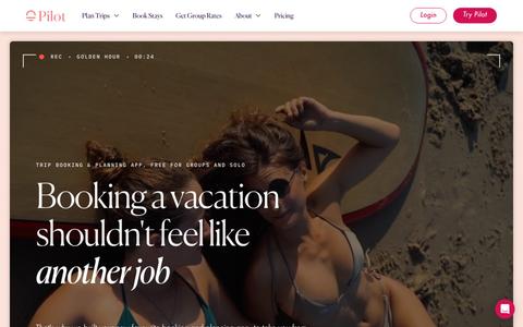 Free Trip Booking and Planning App | Pilot — screenshot