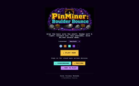PinMiner: Boulder Bounce — Retro Mining — screenshot