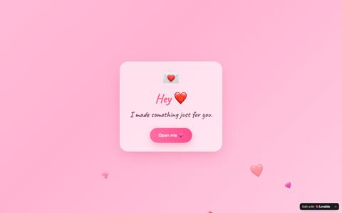 Will you go on a date with me? 💕 — screenshot