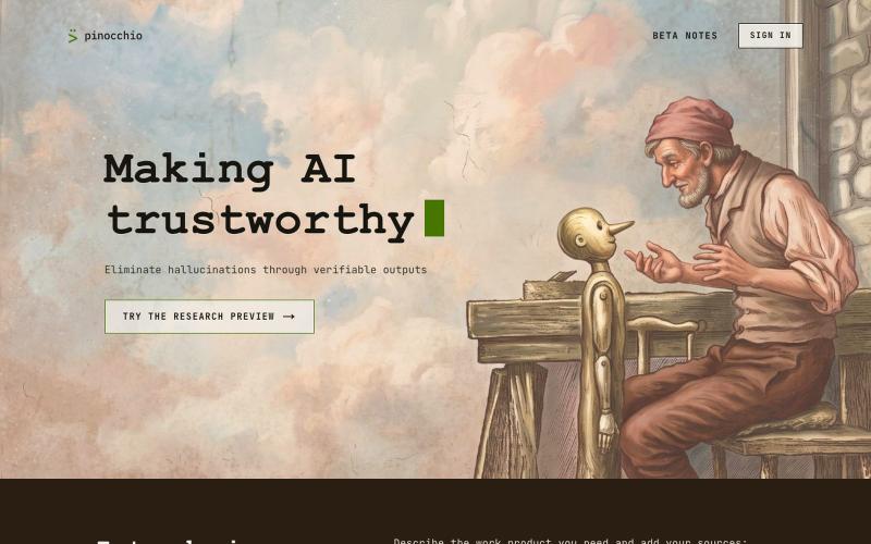 Pinocchio — screenshot