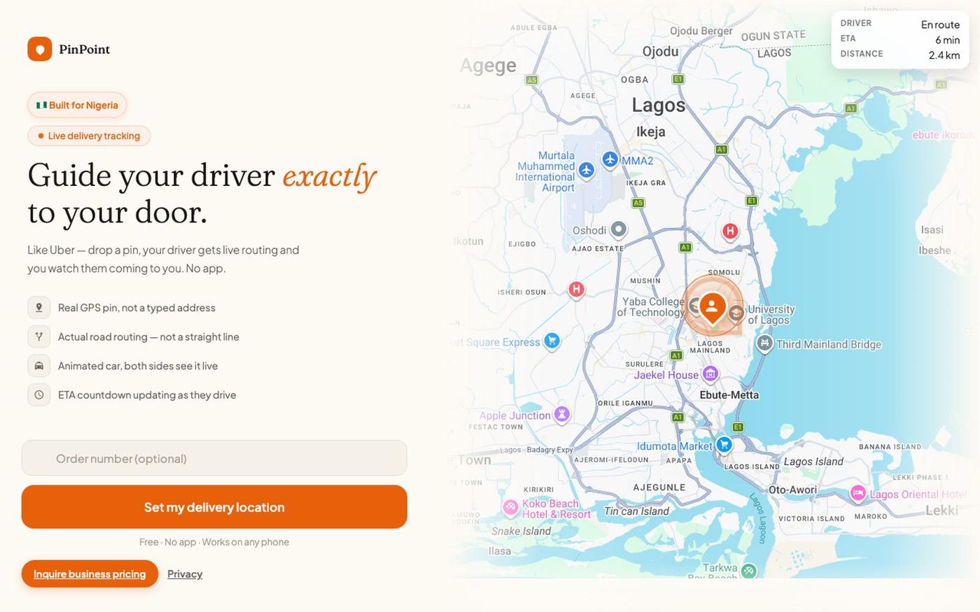 PinPoint — Live Tracking — screenshot