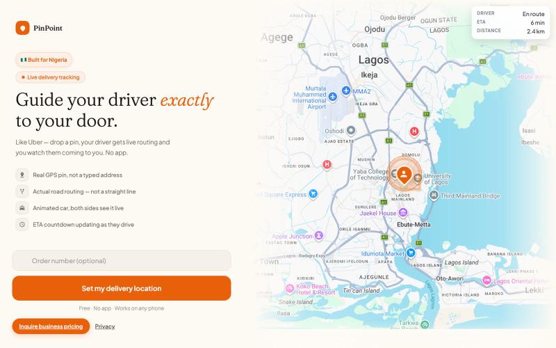 PinPoint — Live Tracking — screenshot