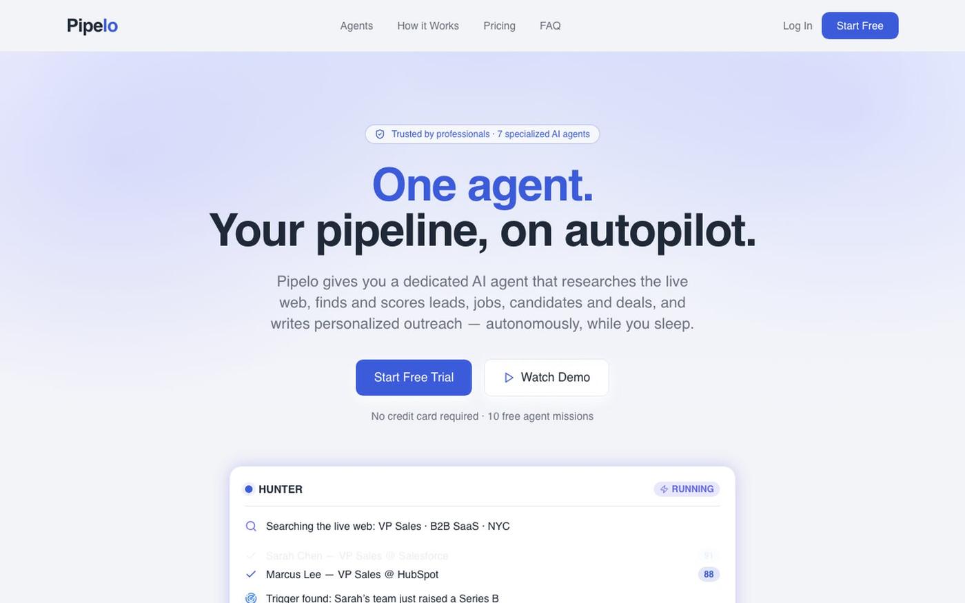 Pipelo — Your AI Agent for LinkedIn — screenshot