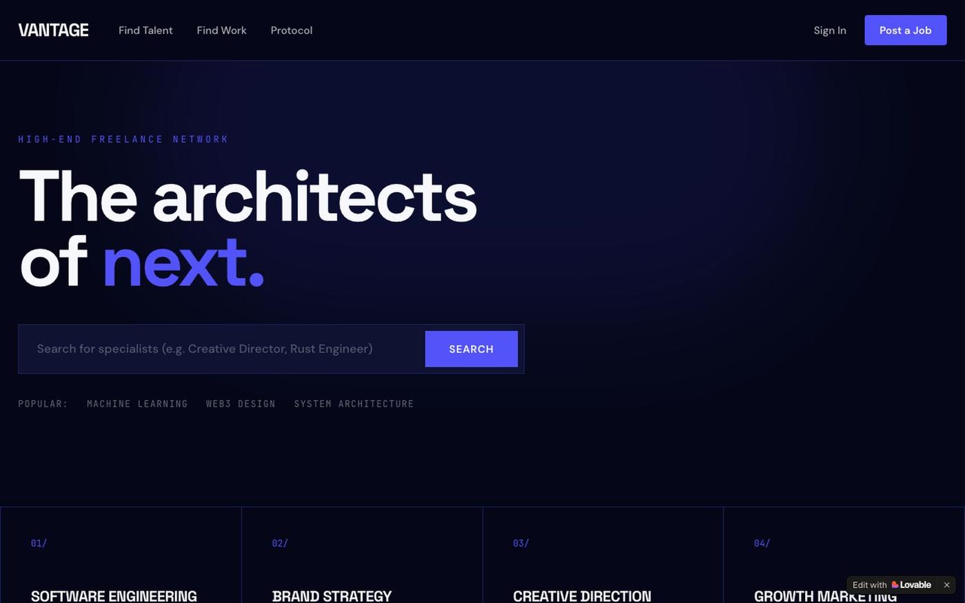 PITCHBOOK INC — Hire the world's elite digital craftsmen — screenshot
