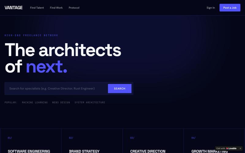 PITCHBOOK INC — Hire the world's elite digital craftsmen — screenshot