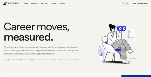 PivotHop — Career moves, measured. — screenshot