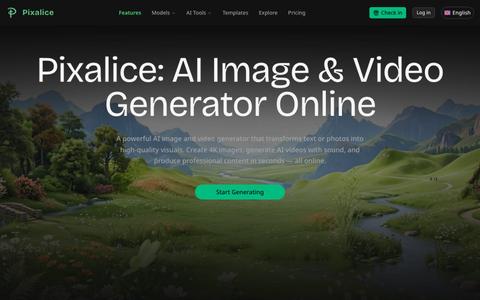 Pixalice – AI Image & Video Generator Online — screenshot