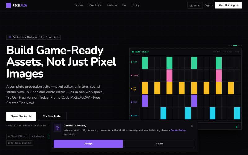 Pixel Flow — screenshot