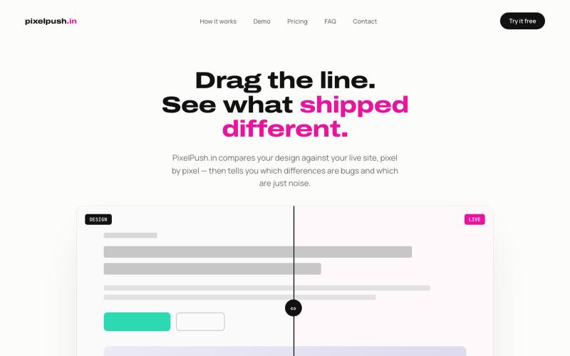 PixelPush.in — screenshot