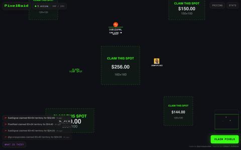 PixelRaid — Claim. Create. Conquer. — screenshot