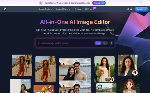 All-in-One AI Image Editor | Edit Photos Instantly with Pixfy AI — screenshot