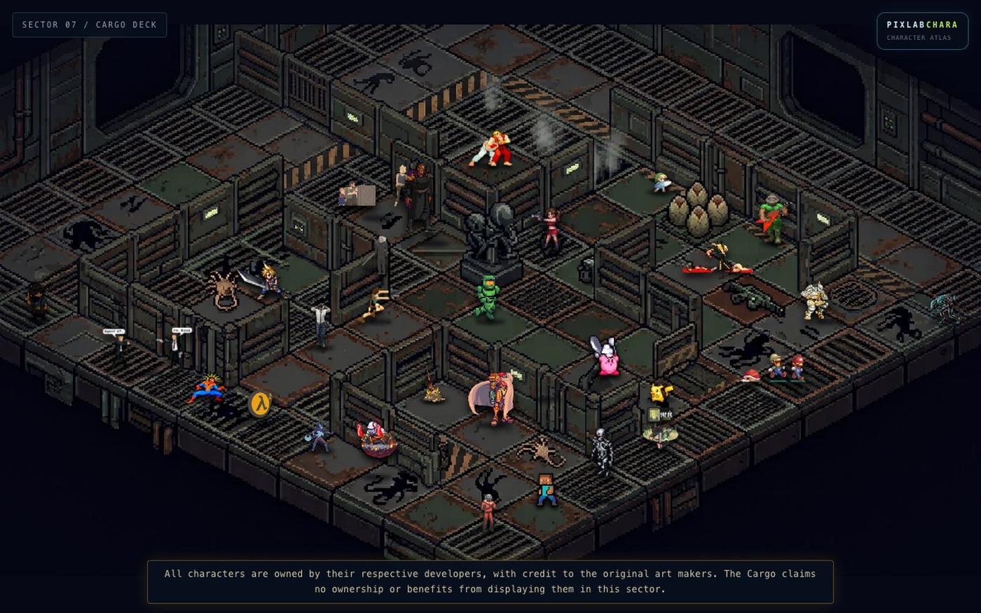 PixlabChara | Character Atlas — screenshot