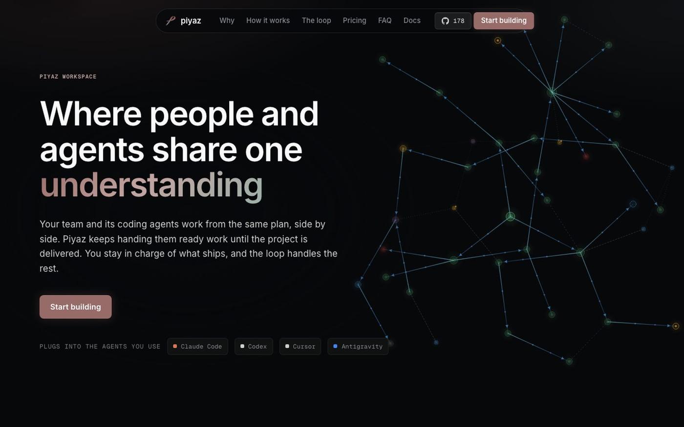 Piyaz · Where people and agents share one understanding — screenshot