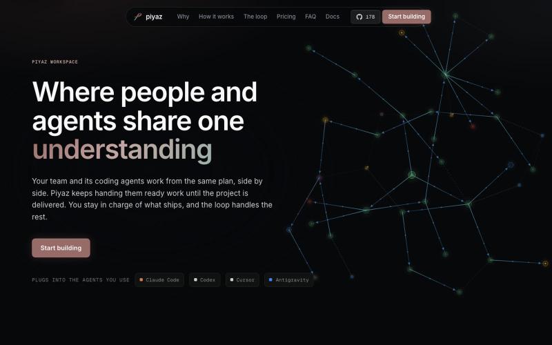 Piyaz · Where people and agents share one understanding — screenshot