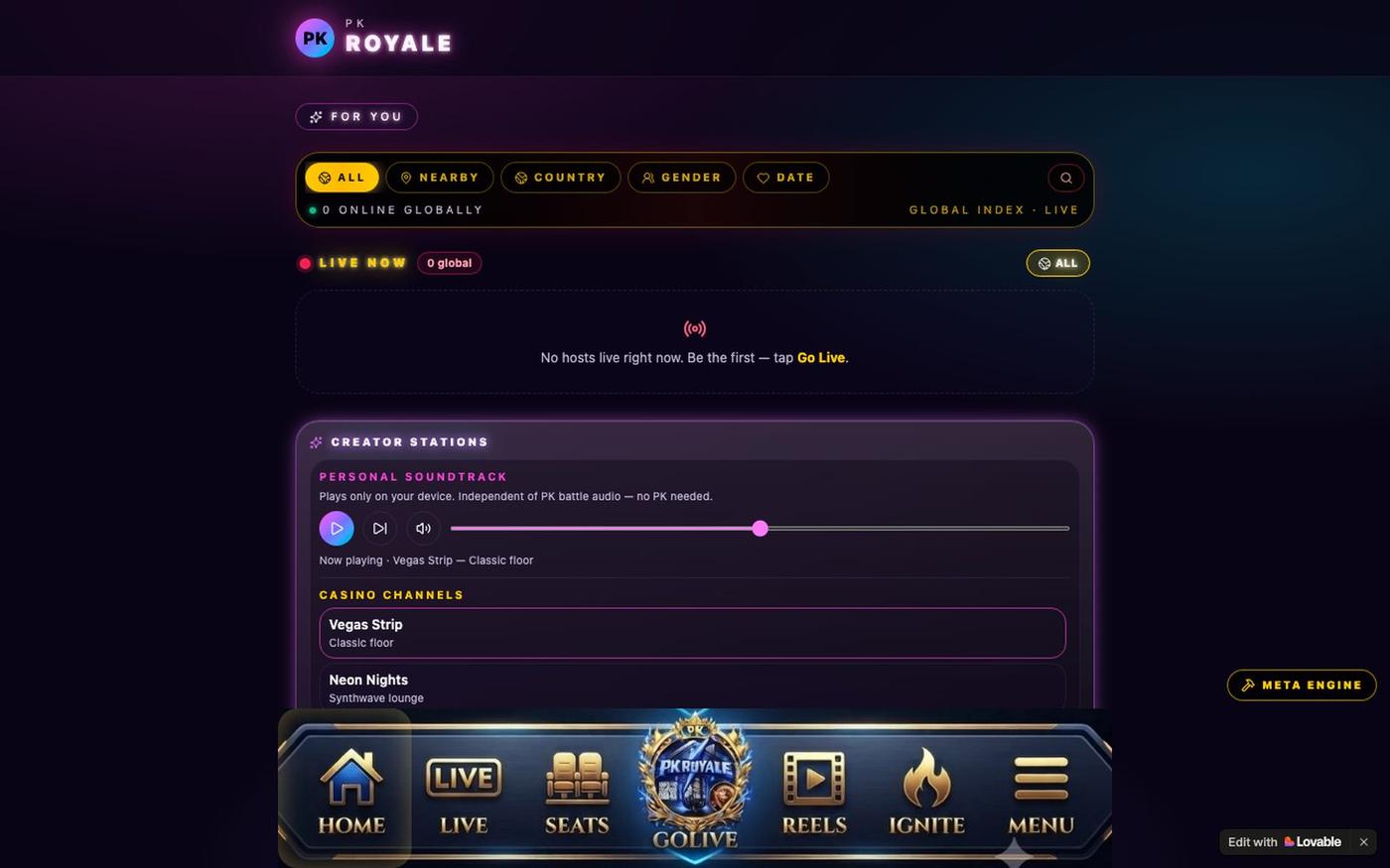 PK Royale - Multi-Live Streaming & Interactive Rooms — screenshot
