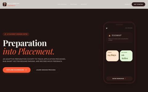 PlacePilot AI | Placement Command Center — screenshot